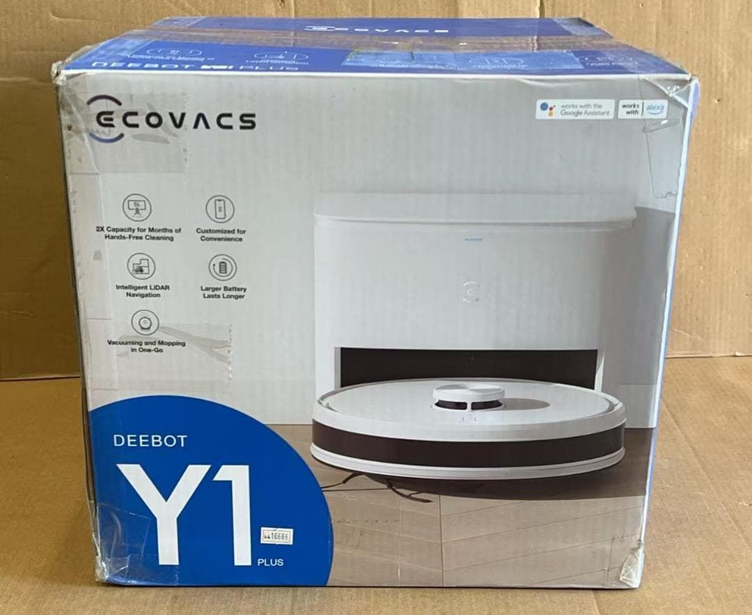4416686 済 ECOVACS DEEBOT Y1 PLUS ロボット掃除機