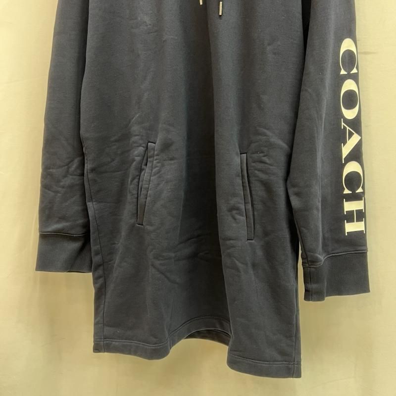 COACH コーチ パーカー 長袖 スリーブロゴ パーカー ワンピース
