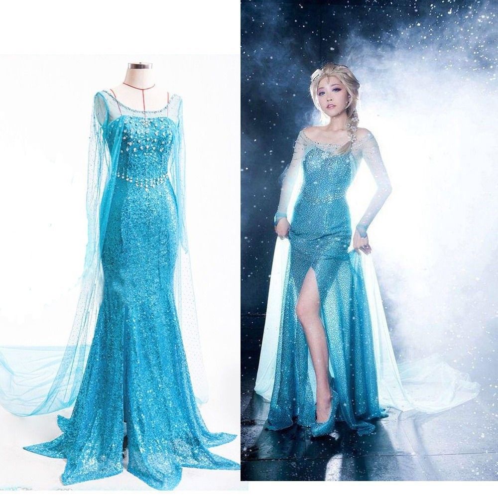 アナと雪の女王 エルサ 衣装 コスプレ 大人 仮装 サイズオーダー制 FROZEN アナと雪の女王 エルサ Elsa コスプレ衣装