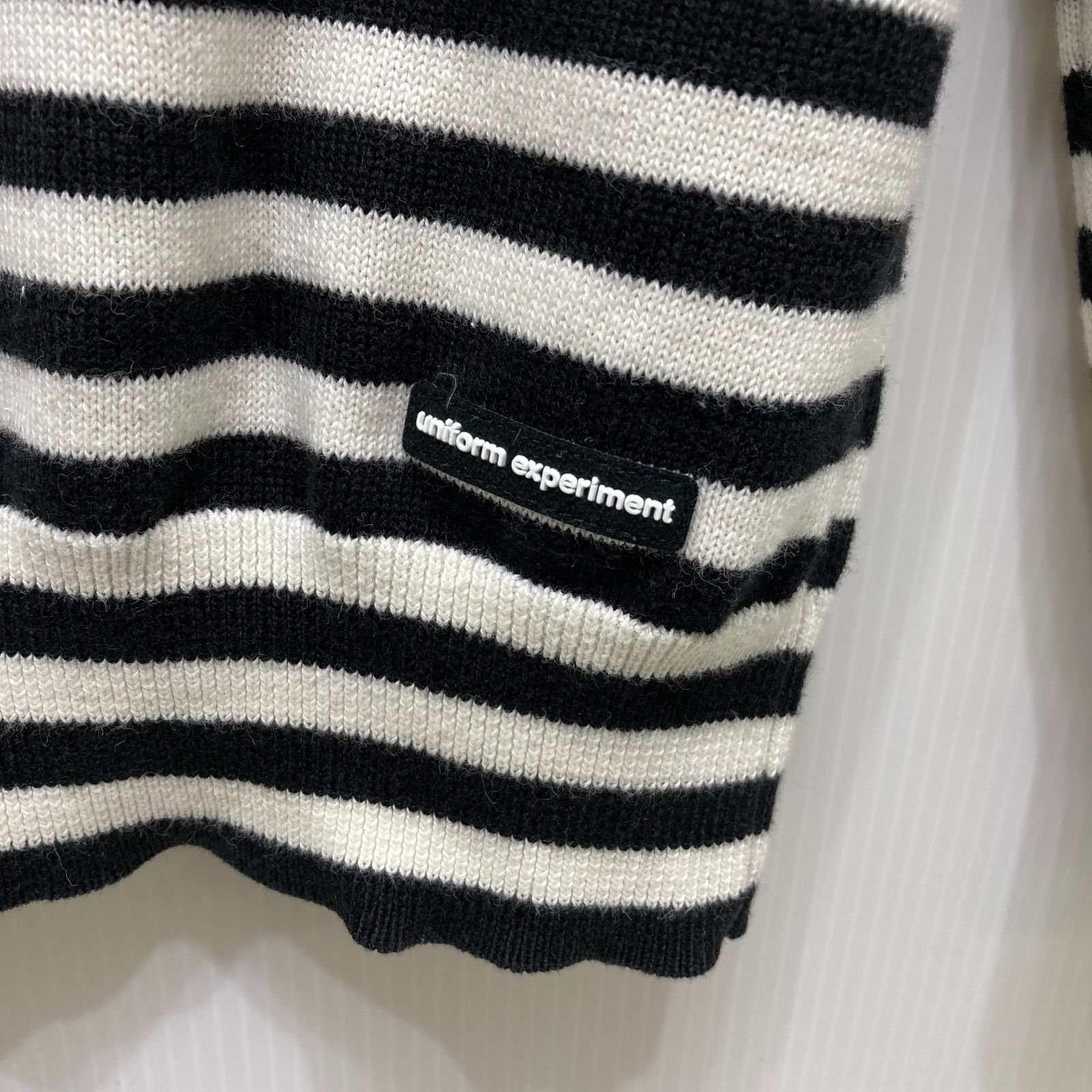 uniform experiment SOPH. ソフ HEM BORDER CREW NECK KNIT サイズ2 