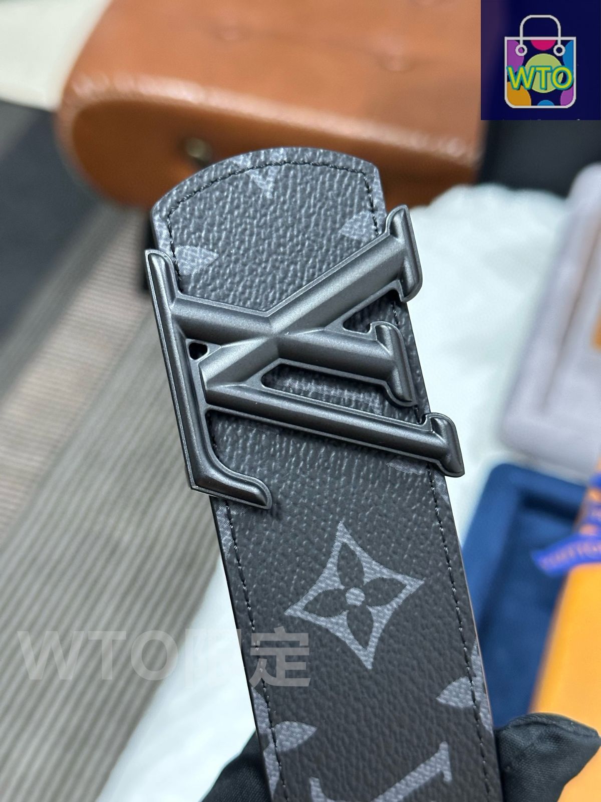 ルイヴィトンベルト105 cm モノグラム ブラック 今日特価】Louis Vuitton モノグラムブラックベルト M8846