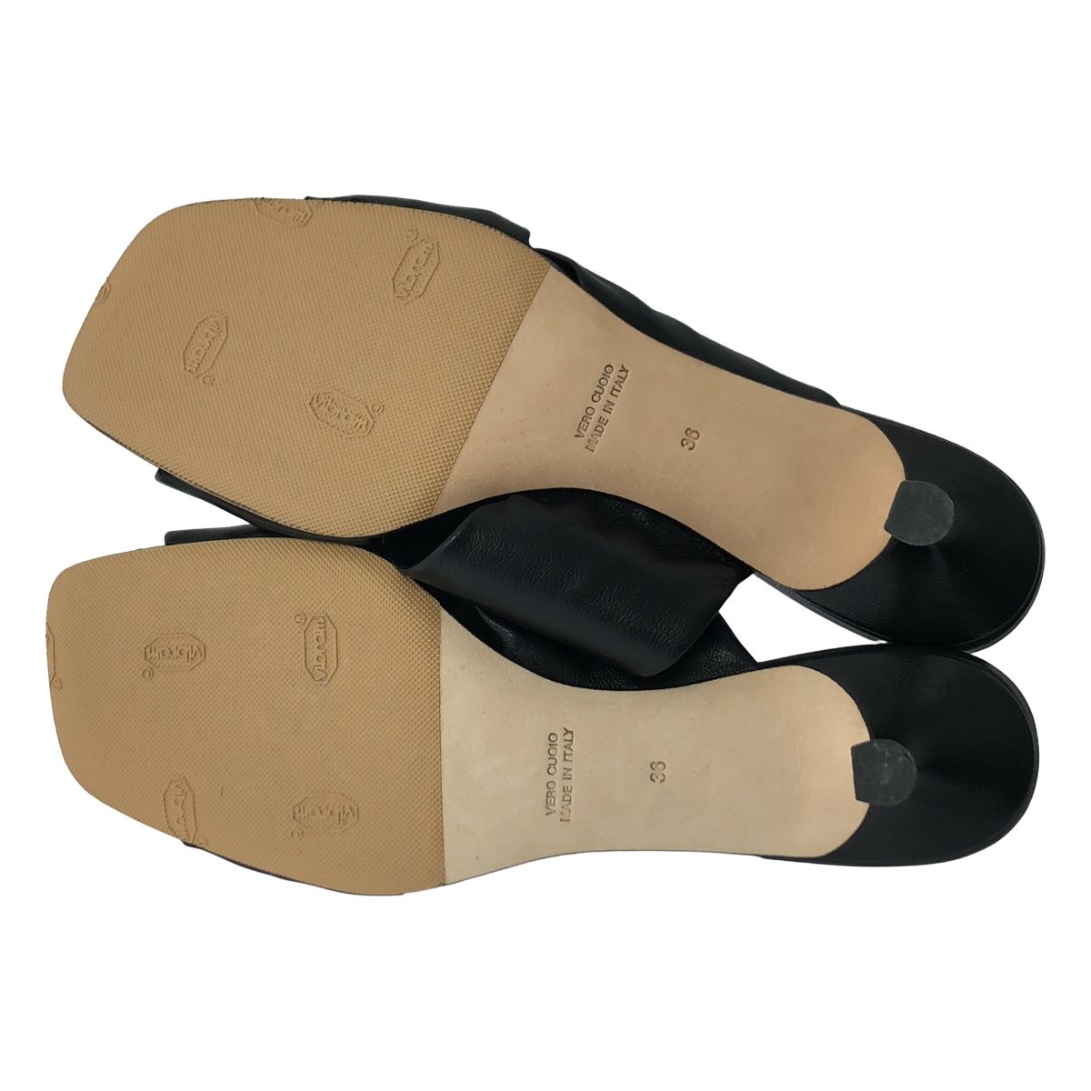 美品BRENTA ブレンダ　ミュール BRENTA / ブレンタ | クロスレザー ミュールサンダル | 36