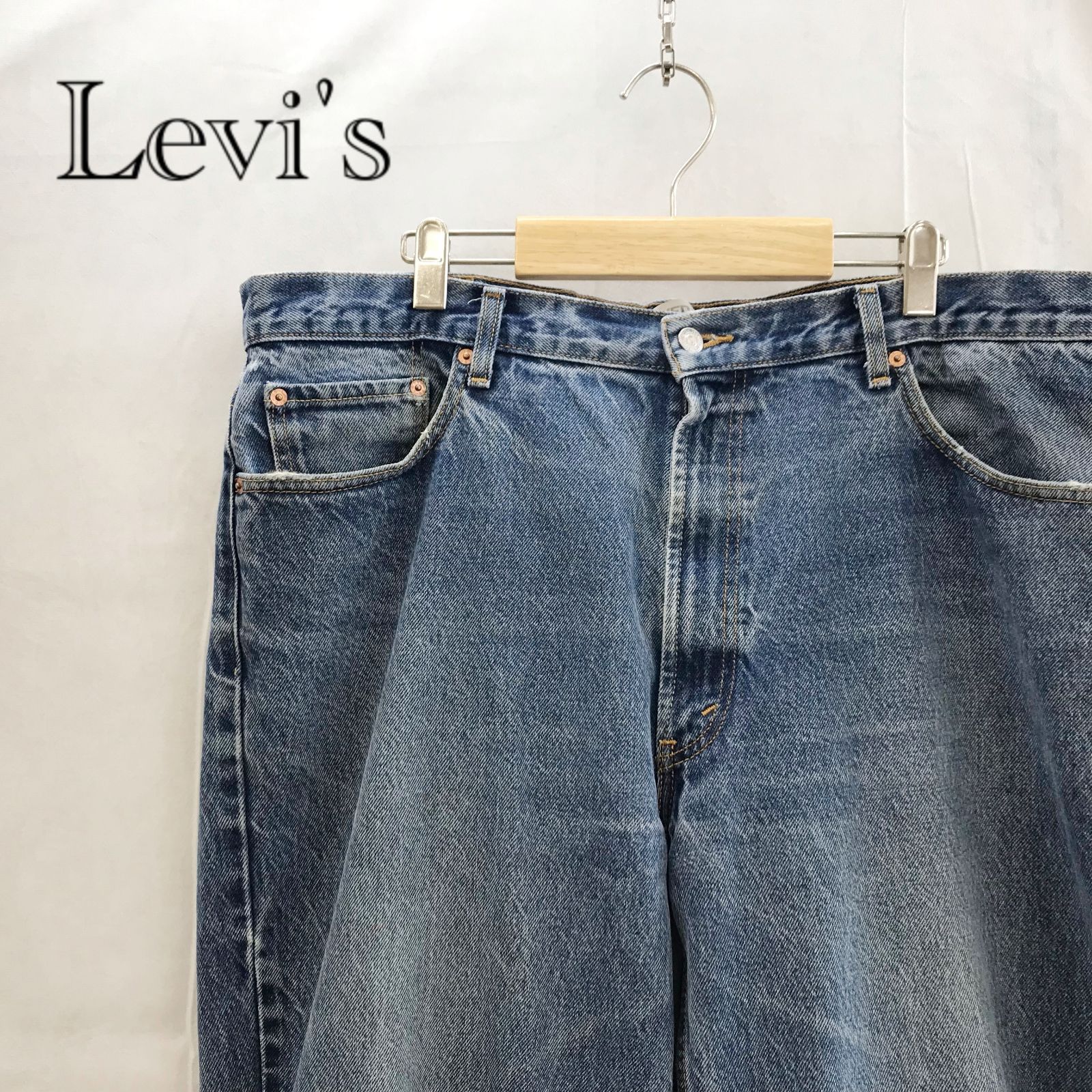 LEVIS リーバイス 550 ブラック デニム W42 L30 90s USA製 Levi'sリーバイス 550 ブラック デニムパンツ w27 L30