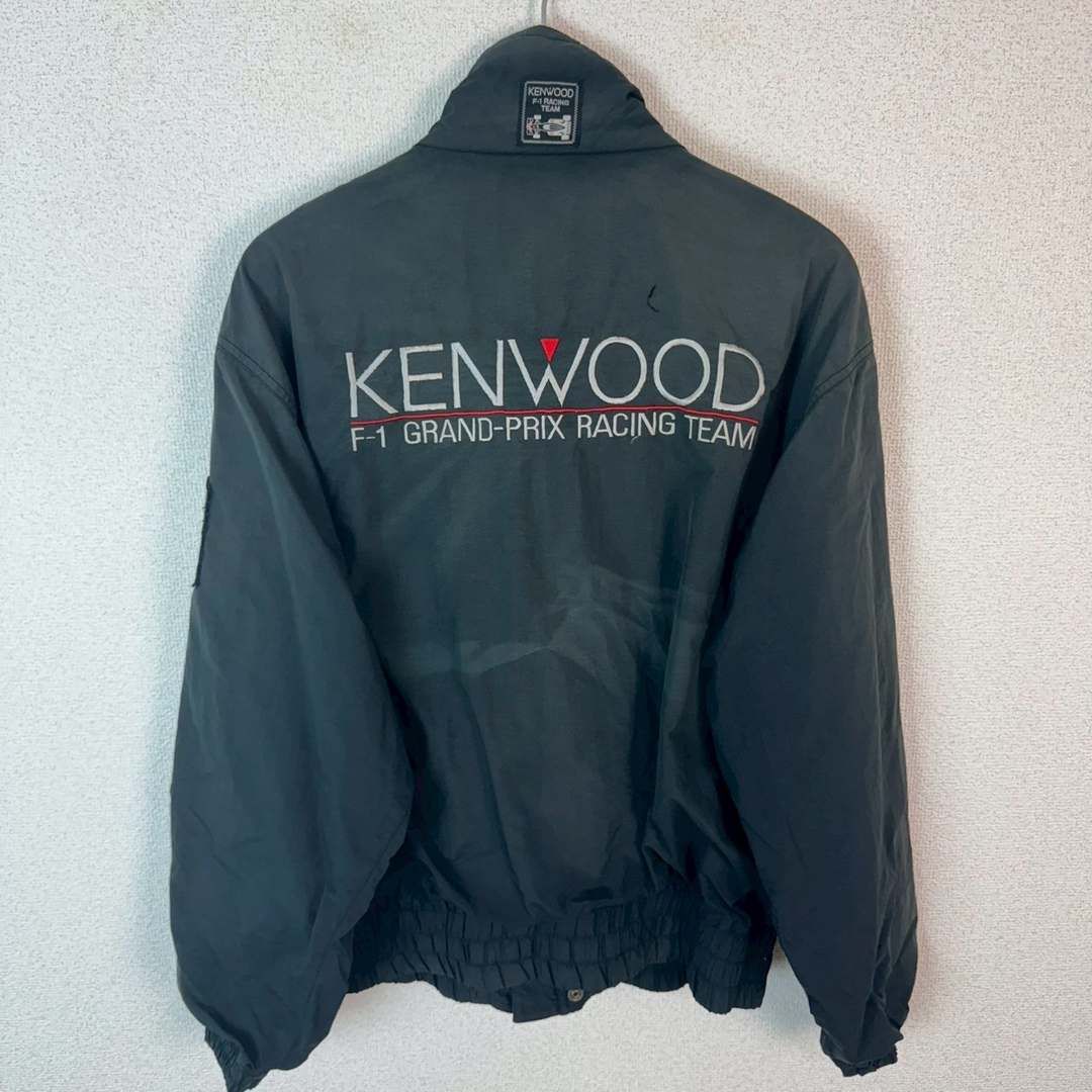 KENWOOD ケンウッド 90s レーシングジャケット 長袖 ワッペン ブラック