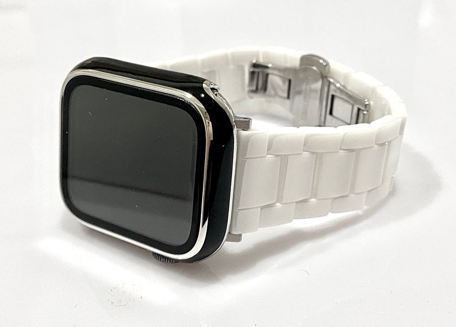 Box入り高級セット アップルウォッチバンド セラミックベルト Apple 