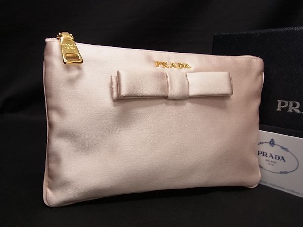 □新品□未使用□ PRADA プラダ 1M1214 サテン リボン マルチケース