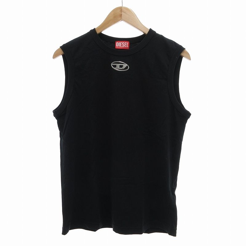 DIESEL ディーゼル T-BISCO-OD Dロゴノースリーブカットソー タンク 