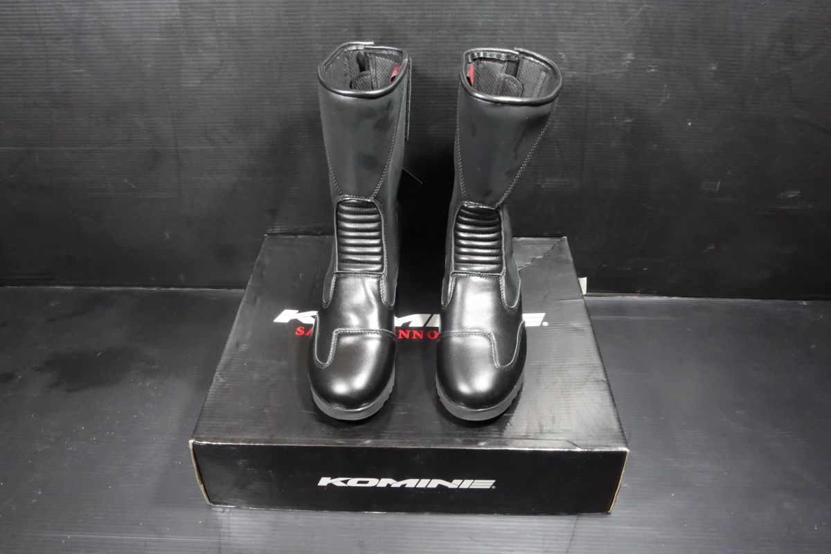 KOMINE バックジッパーブーツ 05-114 K202 26.0cm バイク ライディングブーツ シューズ コミネ B級品 R20250324
