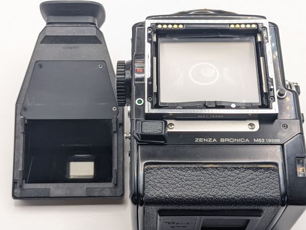 理解 通電 シャッターOK 現状品 ゼンザブロニカ Zenza Bronica ETR 120フィルムバック付き 中判カメラ 4973_28_23