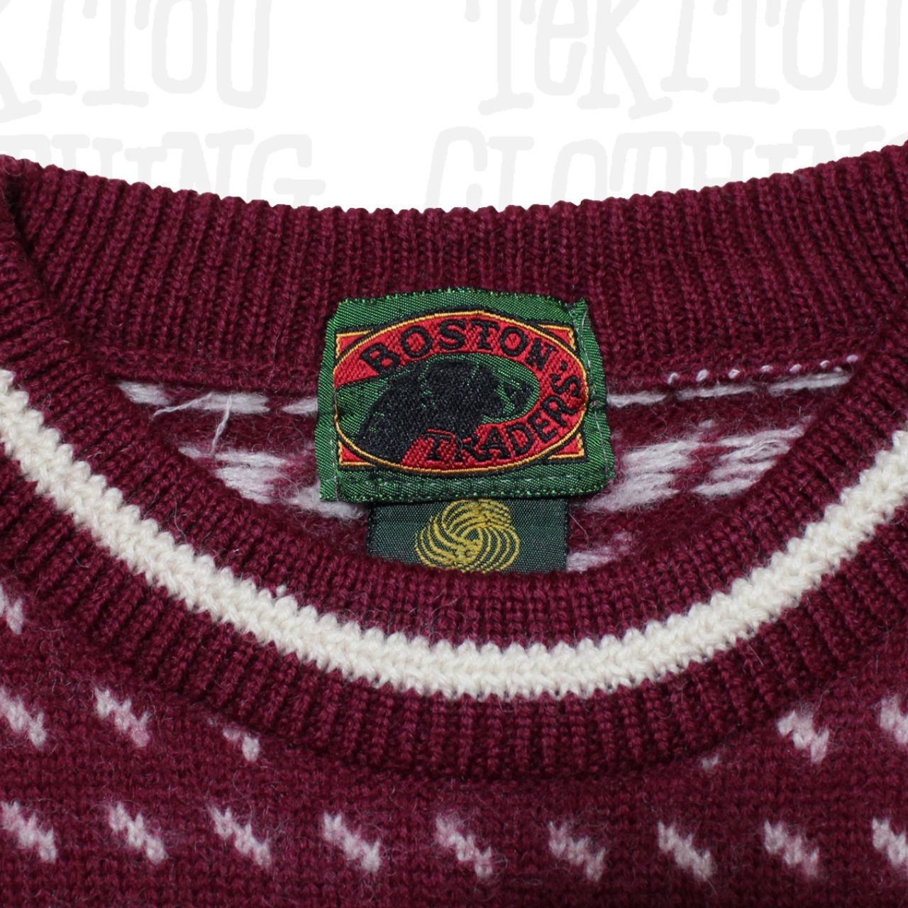 Boston Traders / Birds Eye Knit Sweater / 90年代 バーズアイ ニット 