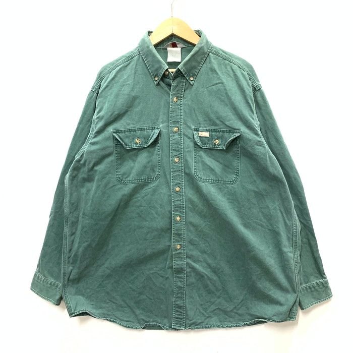 【中古品】Carhartt カーハート 長袖シャツ トップス ブランド 古着 サイズ：表記無し カラー：グリーン メンズ 【145-250308-gm-07-fuz】