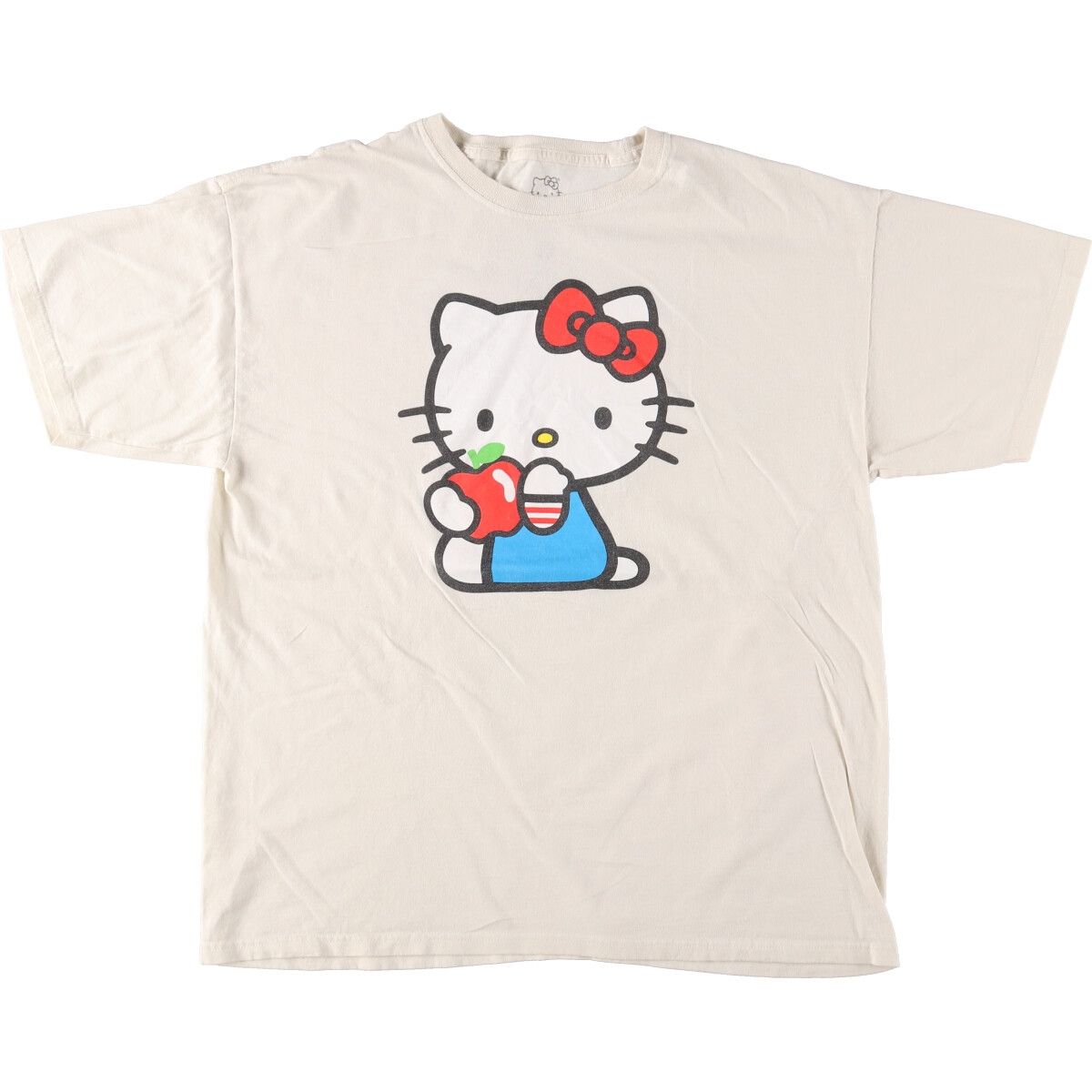 古着 HELLO KITTY ハローキティ キャラクタープリントTシャツ メンズXL/eaa436132