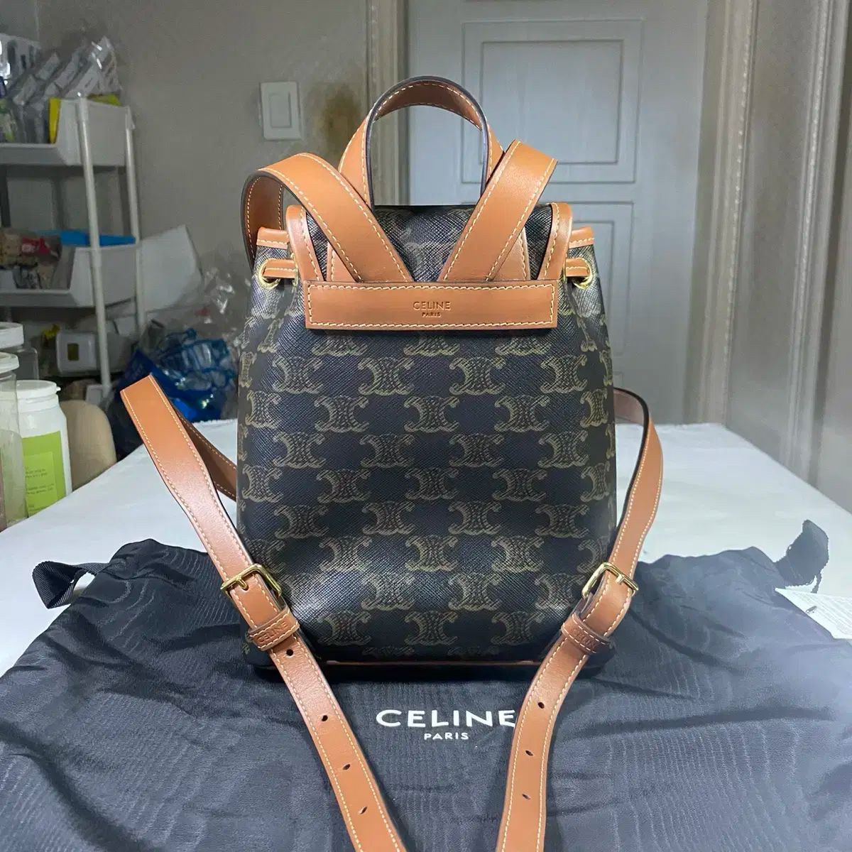 ジャンク品（要修理）CELINEセリーヌ　リュック org.jpg