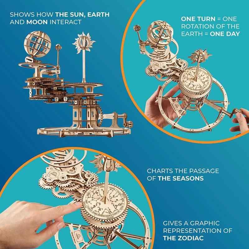 Ugears メカニカルテルリオン 70167 木製パズル 工作 模型 接着