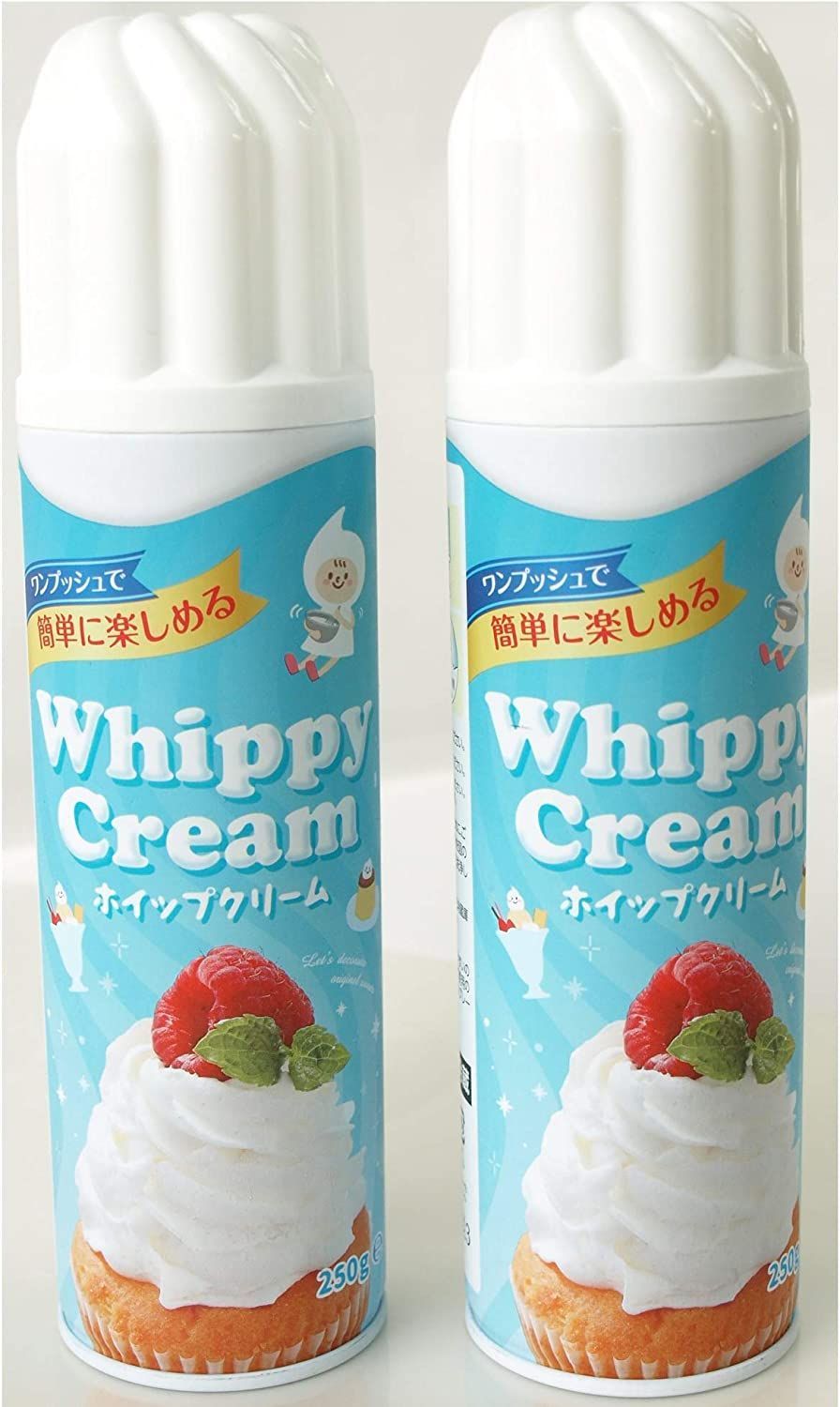 GS136958-2P ベルギー産 スプレー ホイップクリーム 250g×2本