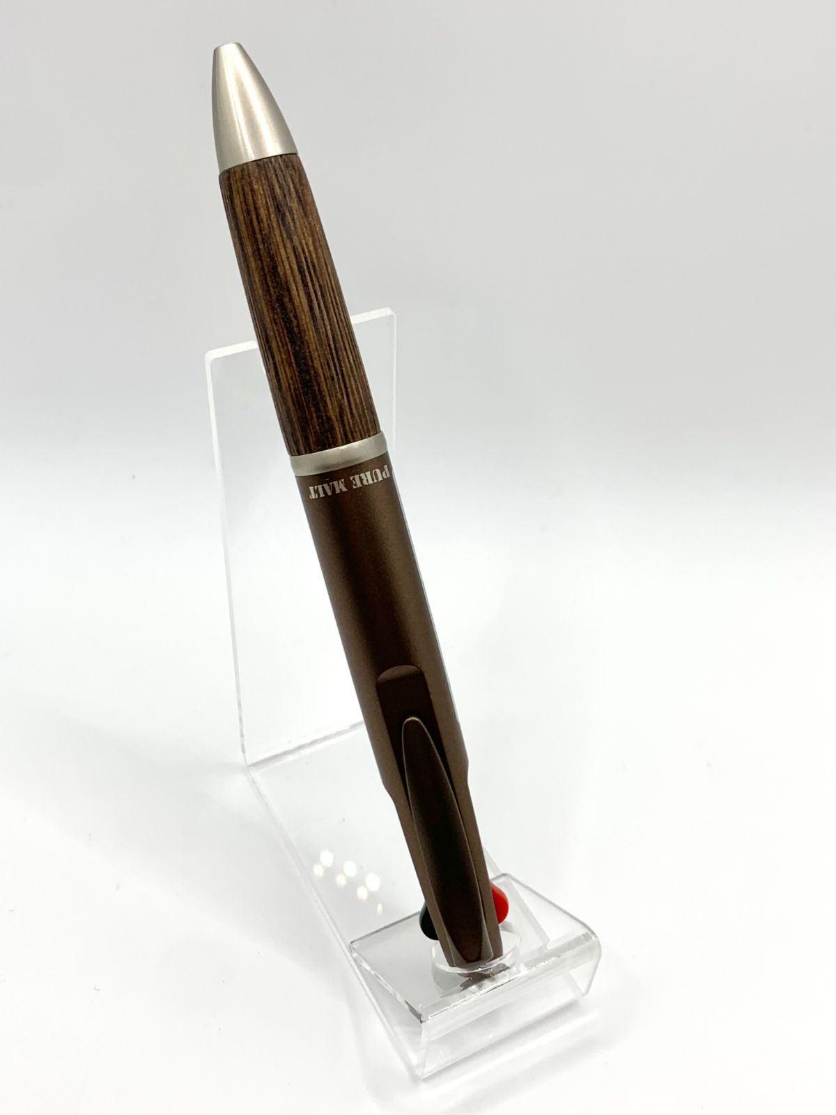 鉛筆 ピュアモルト 2&1 メタリックブラウン 10本 名入れ 多機能