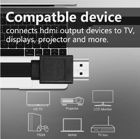 蝮ケーブル363：HDMIケーブル 1.5m フラット薄さ2.7mm【黒】-1