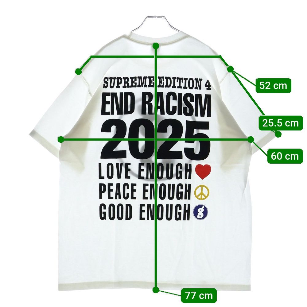 SUPREME (シュプリーム) 25SS×GOODENOUGH End Racism Tee グッドイナフ