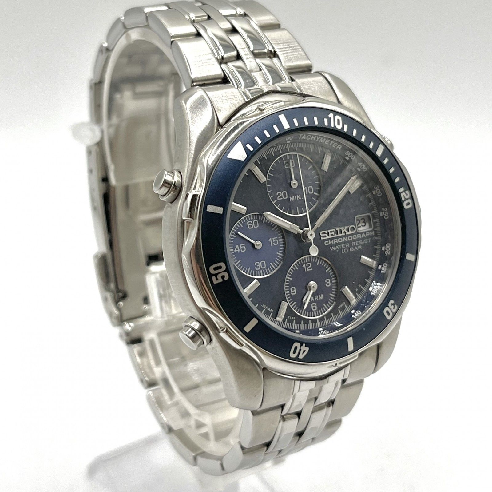 美品/稼働品】SEIKO セイコー クロノグラフ メンズ 腕時計 クオーツ 