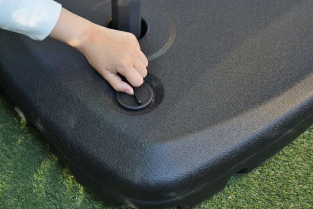  -スーパー 対象 ガーデンパラソル W 294×D 300×H 262 グリーン 日よけ サンシェード ガーデンファニチャー