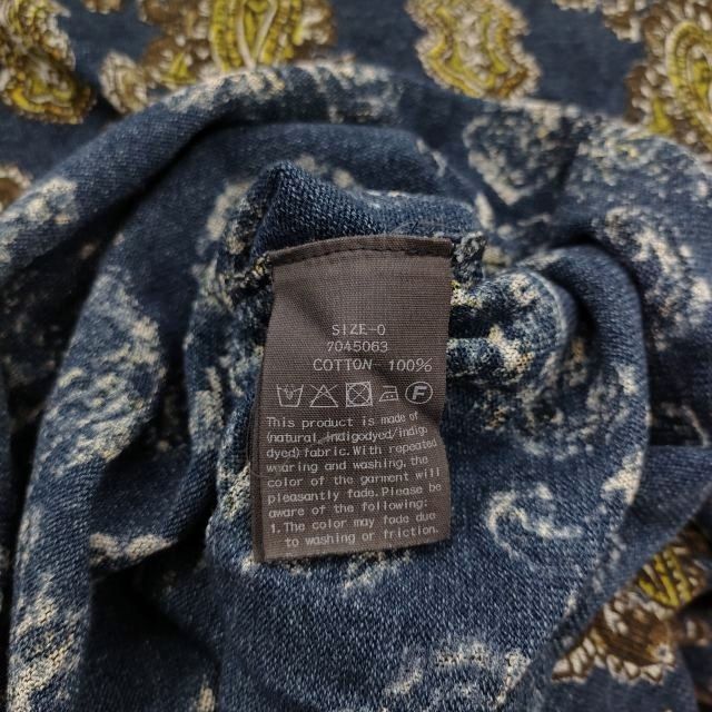 45R/45rpm インディゴギマニットプリントワンピース 定価52800円