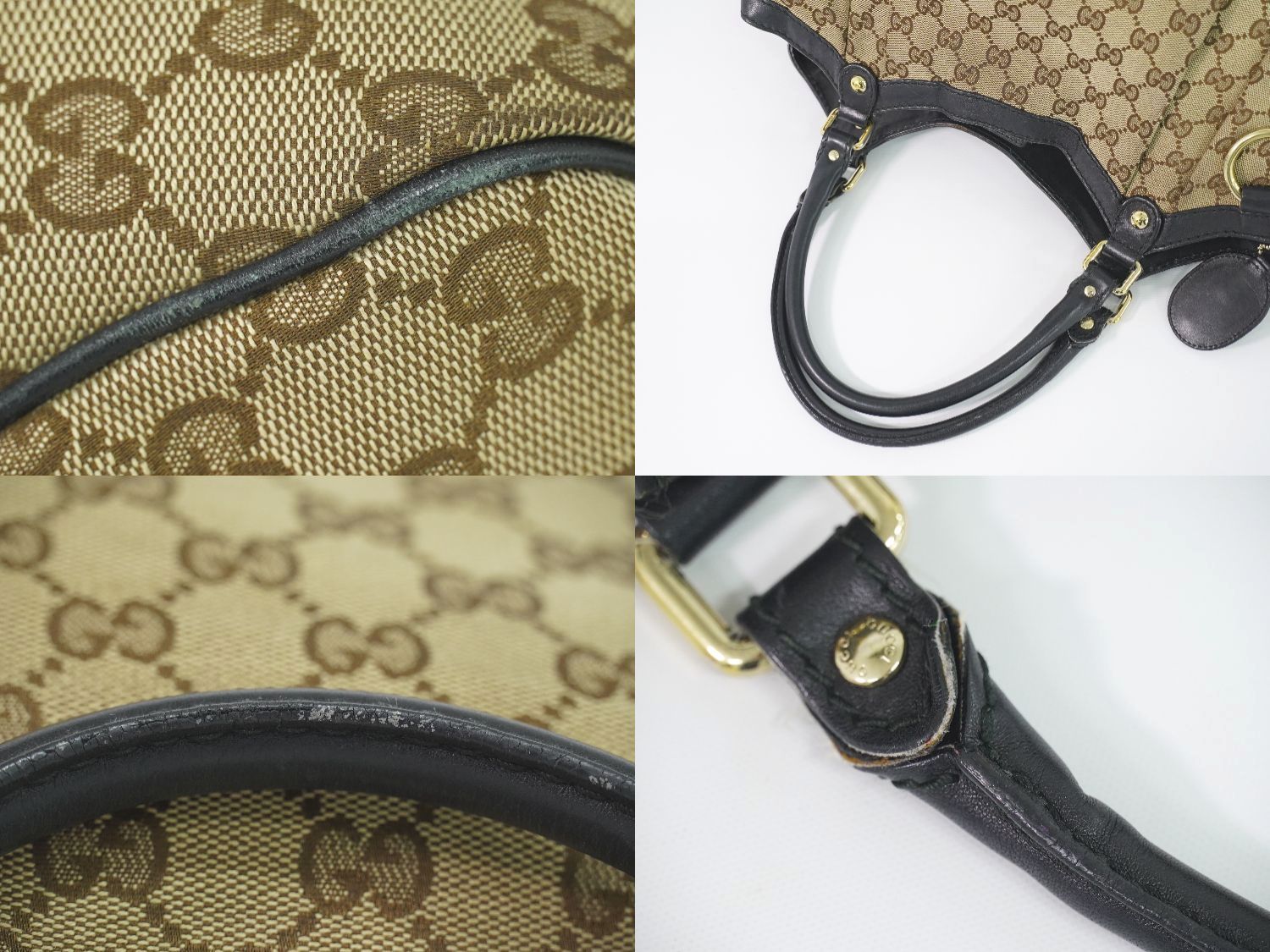 本物 グッチ GUCCI スーキー GGキャンバス トートバッグ ハンドバッグ 