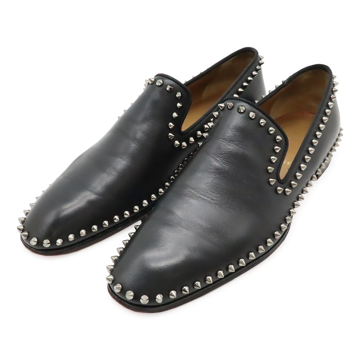 Christian Louboutin ルブタンスパイクスタッズローファー 24 Christian Louboutin - クリスチャンルブタン ローファー
