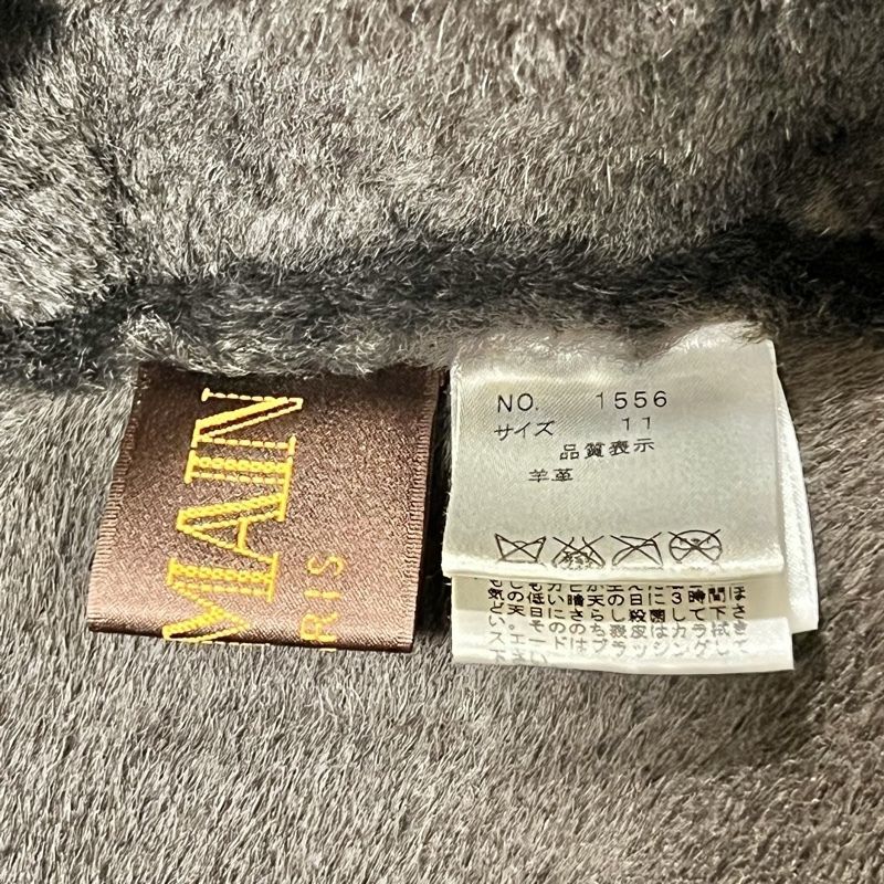 BALMAIN バルマン フード付き ミドル丈 ムートンコート ブラウン size