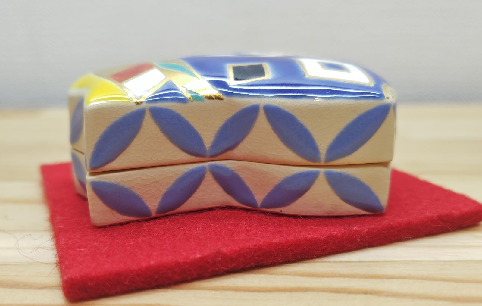 逢絢亭・新品】茶道具 香合 京焼 仁清写 奴凧形 手塚石雲 共