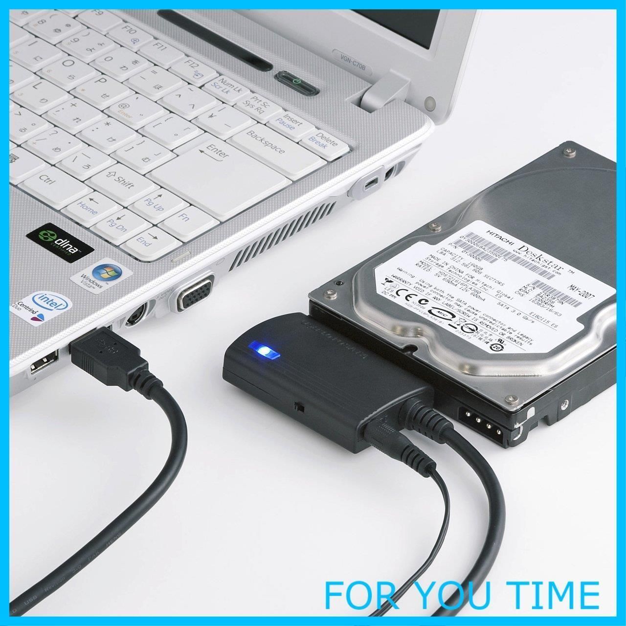 【特価】サンワサプライ(Sanwa Supply) SATA-USB3.0変換ケーブル HDD/SSD/光学式ドライブ ケーブル長0.8m USB-CVIDE3