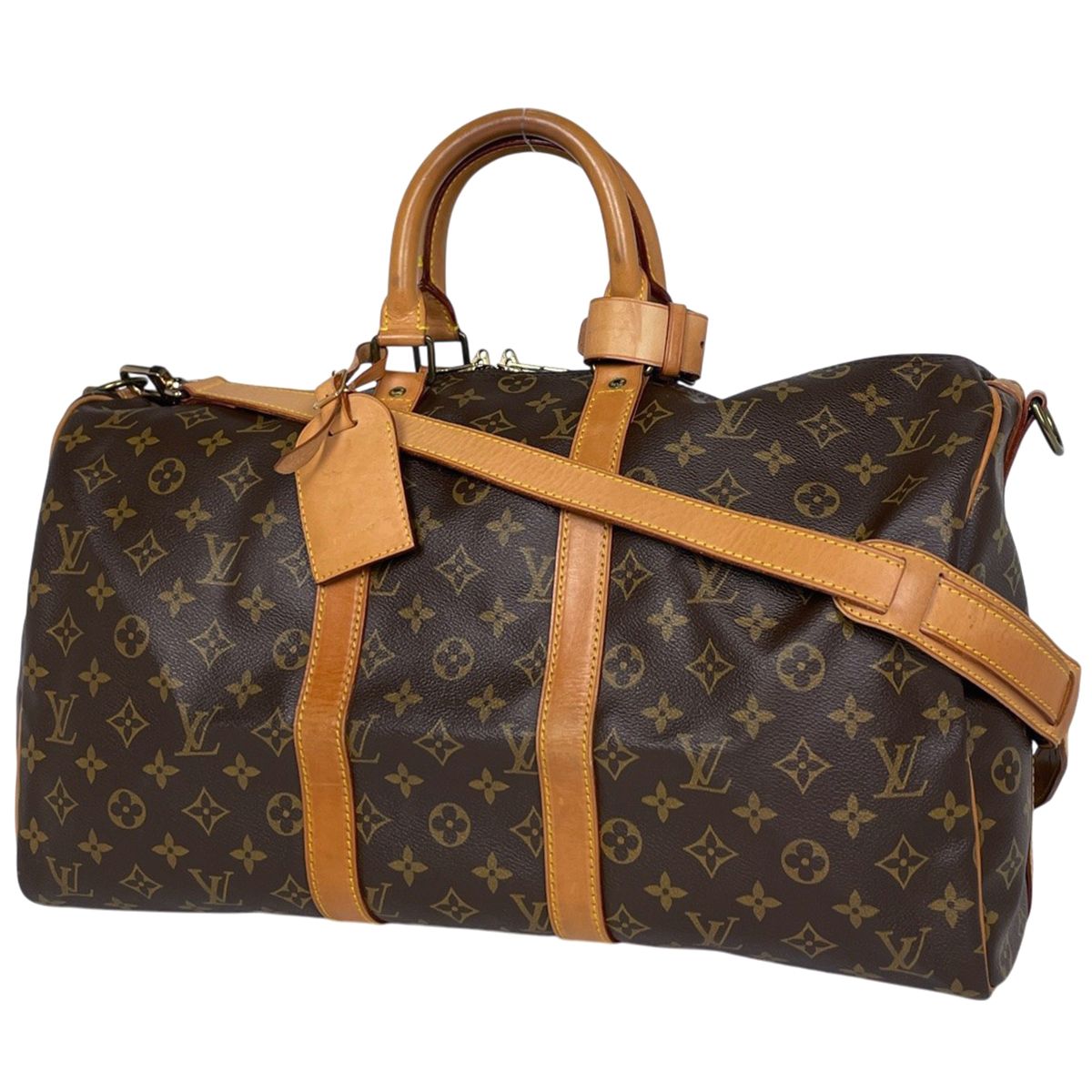ルイ ヴィトン Louis Vuitton キーポル バンドリエール 45 2WAY ショルダーバッグ 旅行 ボストンバッグ モノグラム ブラウン M41418 レディース