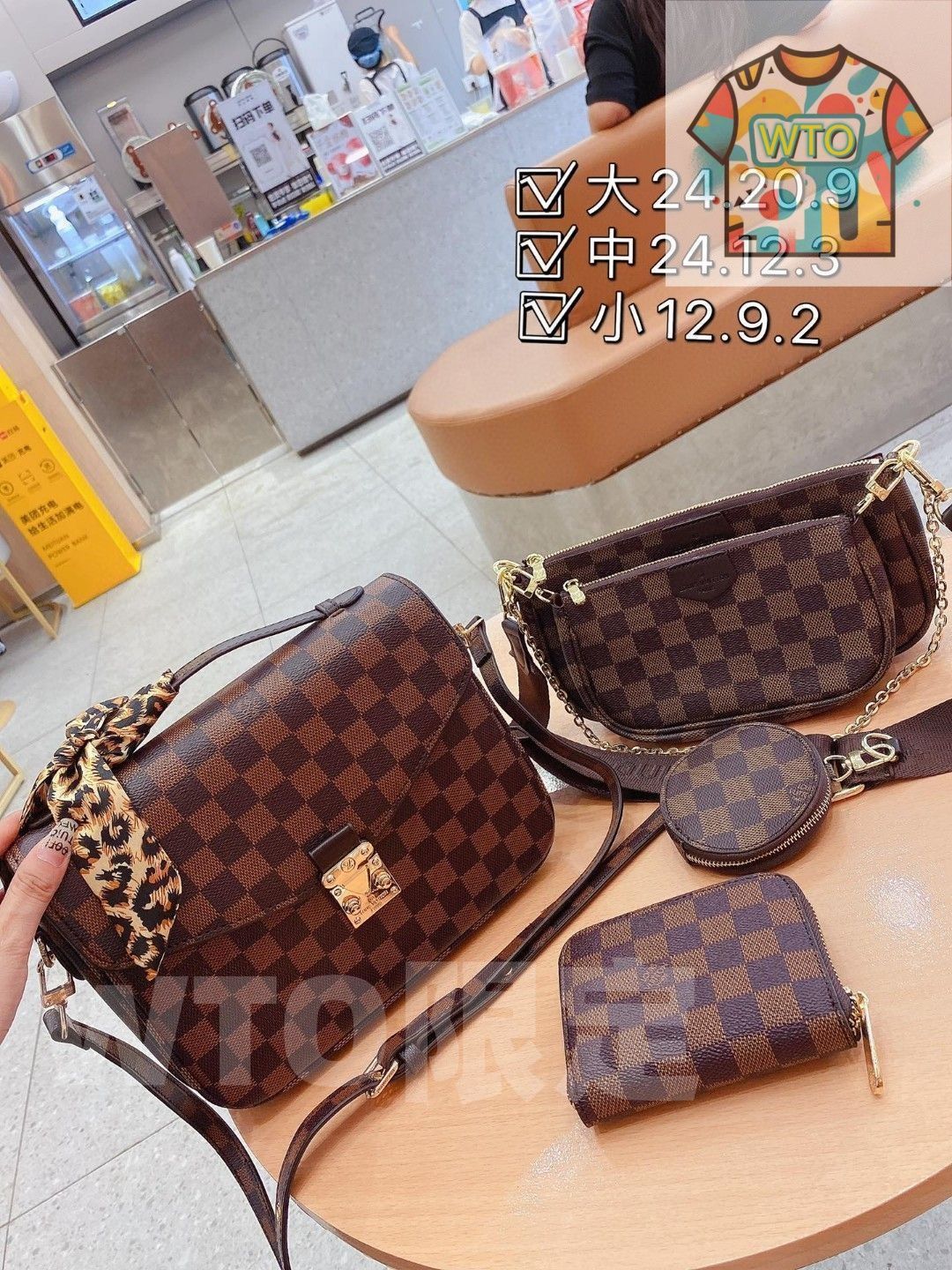 送料無料 LOUIS VUITTON ルイヴィトン ショルダーバッグ 財布 3