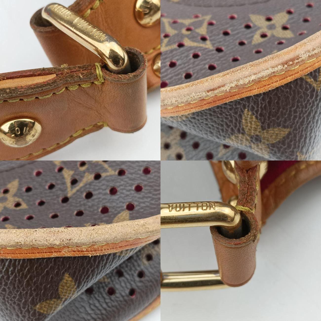 ブラウン系×フューシャモノグラム