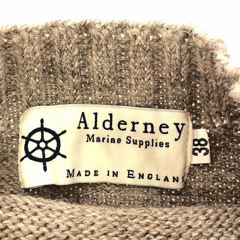 【美品】  Alderney / アルダニー | モックネック ウールニット プルオーバー | F | グレー系 | レディース 美品】 Alderney / アルダニー | モックネック ウールニット