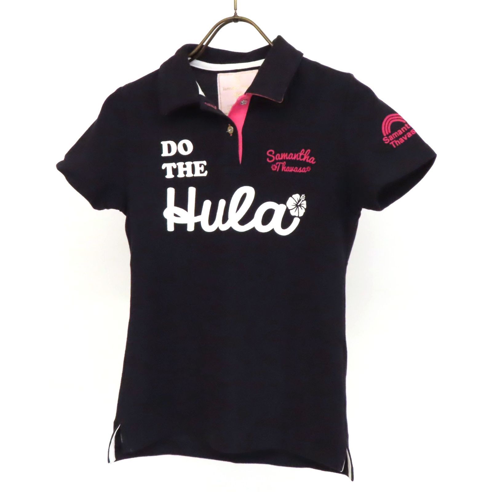 HR0040 美品 Samantha Thavasa サマンサタバサ ベア くま 刺繍 鹿の子