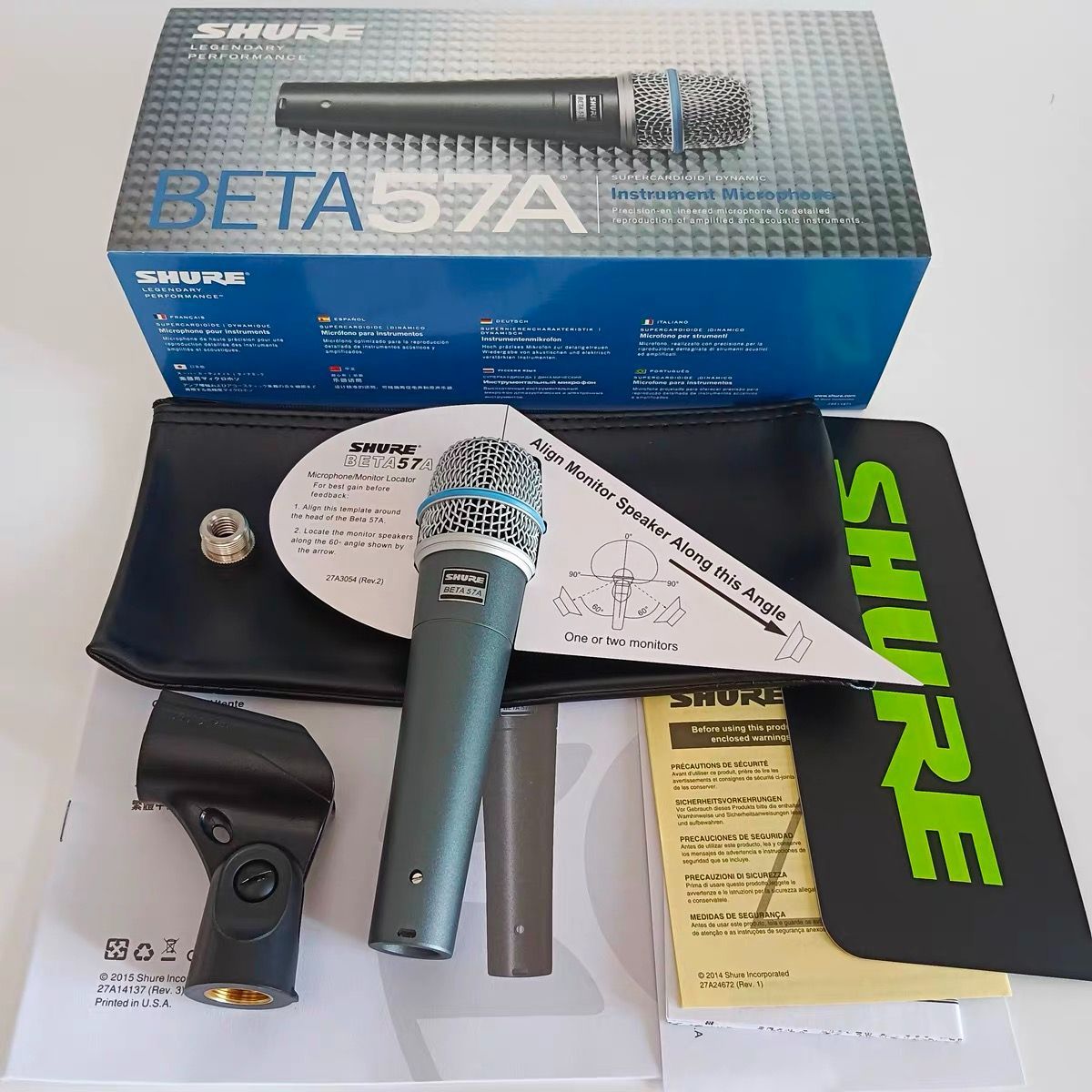新品 SHURE シュアー BETA57A ダイナミックマイク コンデンサー