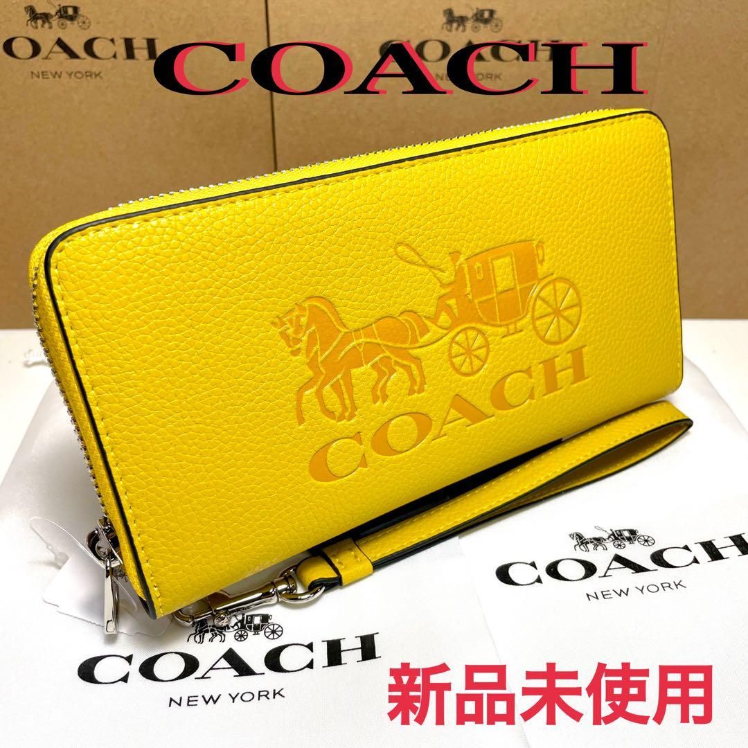 新品未使用 COACH 長財布 大人気色 ホースアンドキャリッジ - エリココ