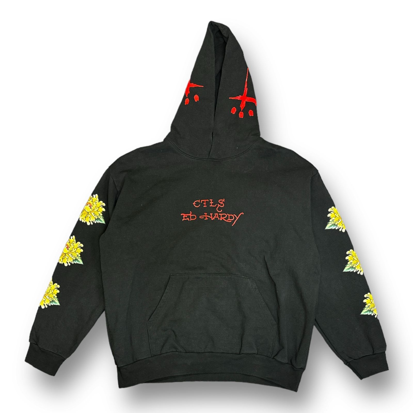 cvtvlist (カタリスト) ×Ed Hardy ロゴプリント パーカー