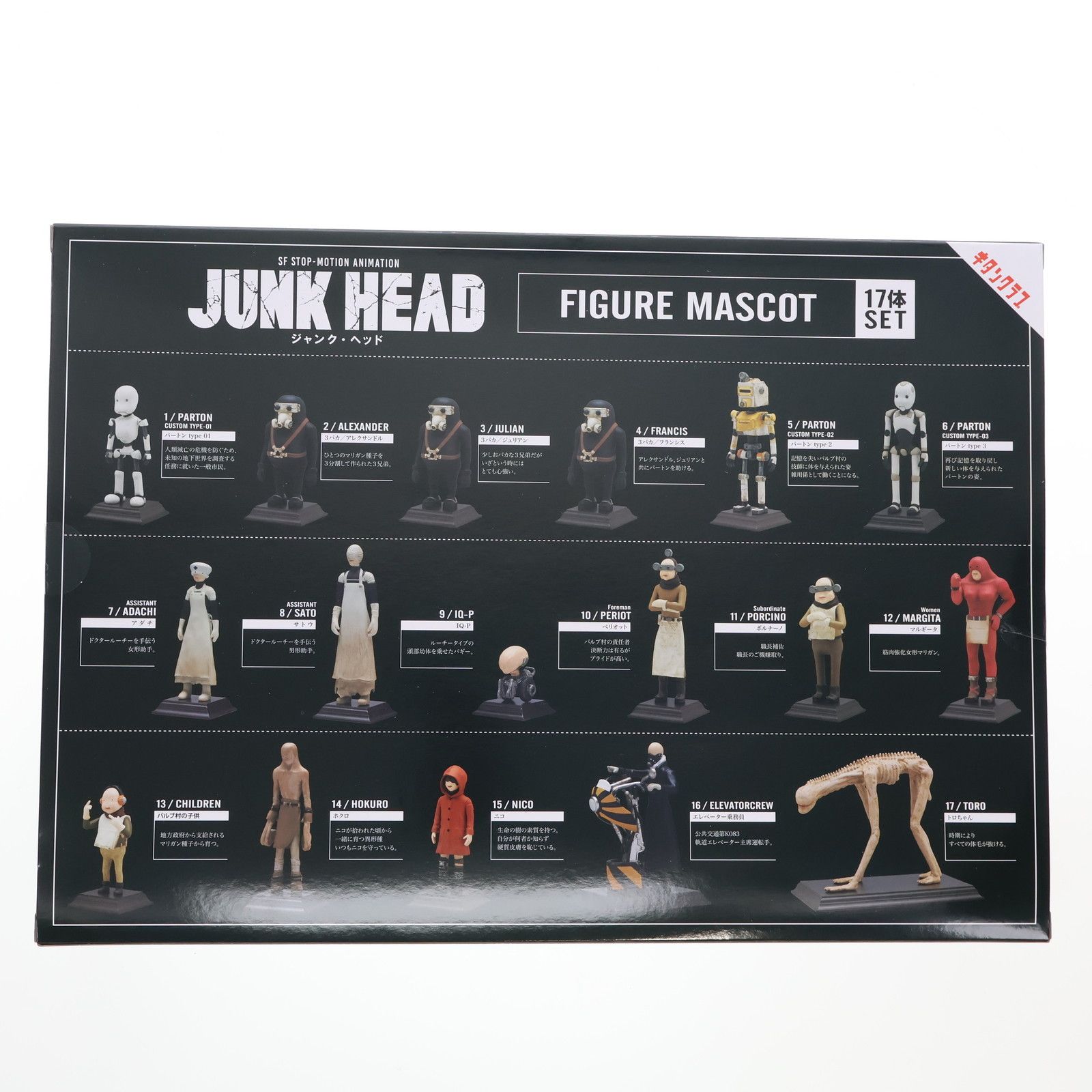 JUNK HEAD(ジャンクヘッド) フィギュアマスコット 17体セット 完成品 