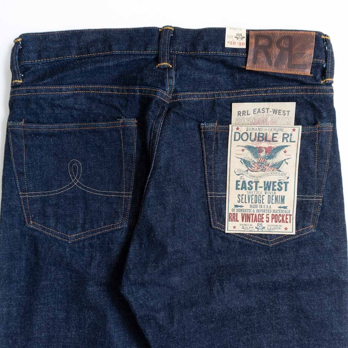 新品 RRL スリムジーンズ W31xL30 セルビッジデニム 米国製