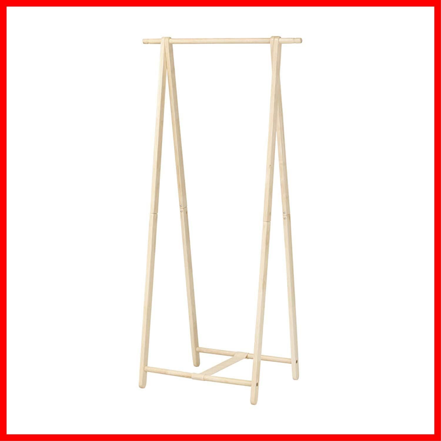 【新着商品】弘益 木製コートハンガー ナチュラル WH-F55(NA) 約155×77.5×45.5cm