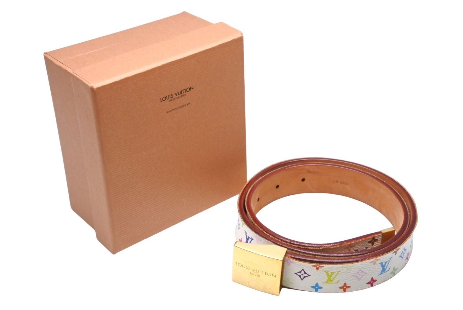 LOUIS VUITTON M9270U サンチュール・キャレ ベルト ヴィトン M9270U サンチュール キャレ LB0033 ベルト 70 PVC
