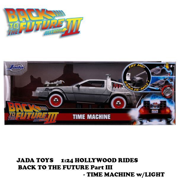1:24 BACK TO THE FUTURE PART III - TIME MACHINE W/LIGHT 【バック