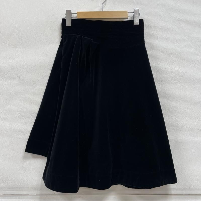 Vivienne Westwood red label ヴィヴィアン ウエストウッド レッドレーベル スカート ひざ丈スカート ベルベット 変形 フ スカート オーブ ボタン イタリア製