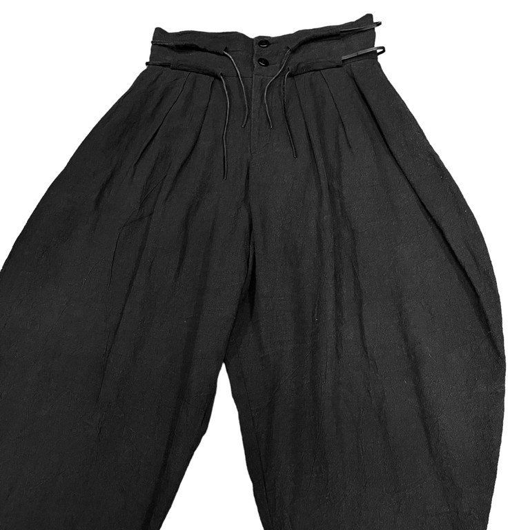 ROGGYKEI LINEN ZERO PANTS Ⅲ キップレザーベルトリネンゼロパンツ3