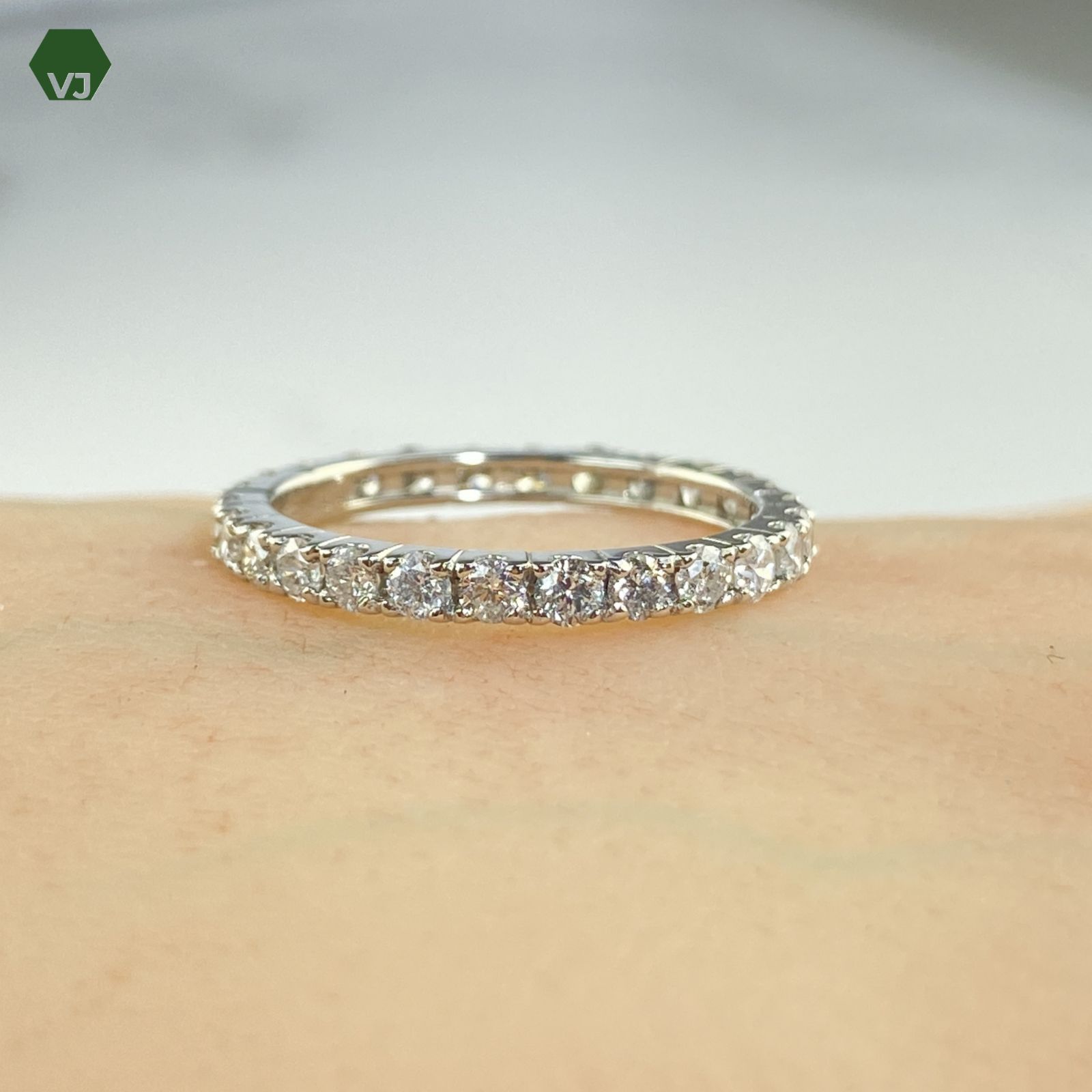 31-10】ダイヤモンド フルエタニティ リング D1.00ct 【中古】【PT950 