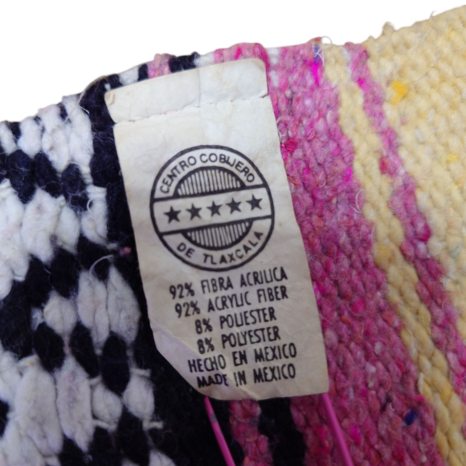 vintageラグ カーペット メキシコ製 メキシカンドビー ボーダー 1377 vintageラグ カーペット メキシコ製 メキシカンドビー ボーダー 1377