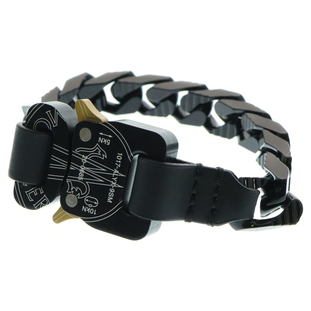 MONCLER モンクレール BRACELET 1017‐ALYX-9SM メタル ロゴ ブレスレット ブラック