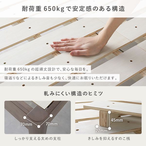 耐荷重650kg 木製