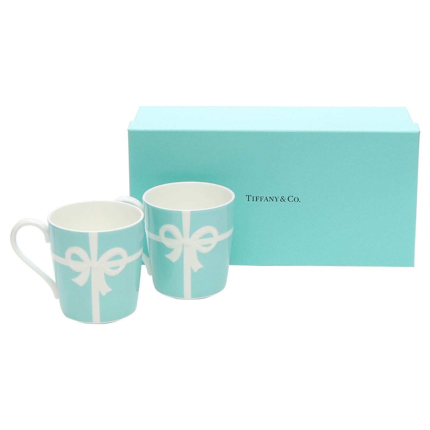 ティファニー TIFFANY-Co マグカップ ブルー リボン ボックス マグカップ ボーンチャイナ 225ml